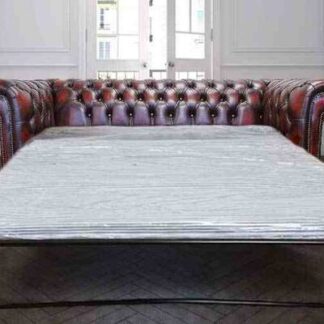 Chesterfield Holyrood 3 Seater Antique Oxblood Leather SofaBed Offer